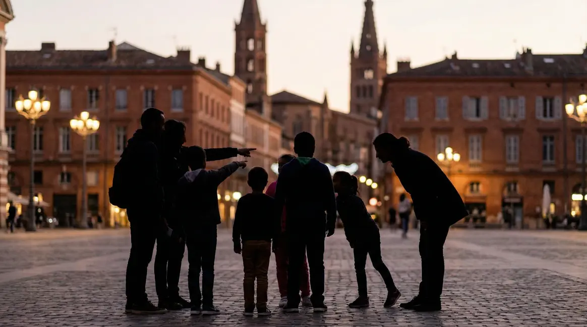 Silhouettes groupe test ADN anonymes Toulouse découverte