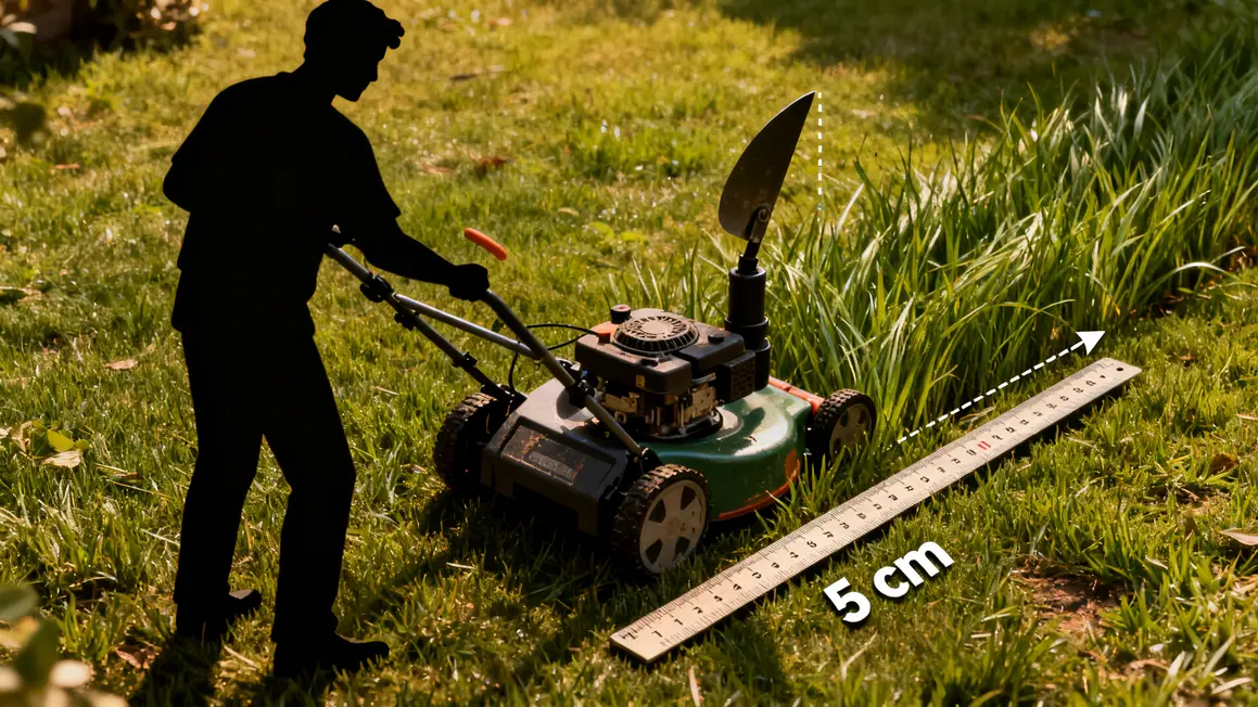 Tondeuse herbe longue astuce mousse 5cm