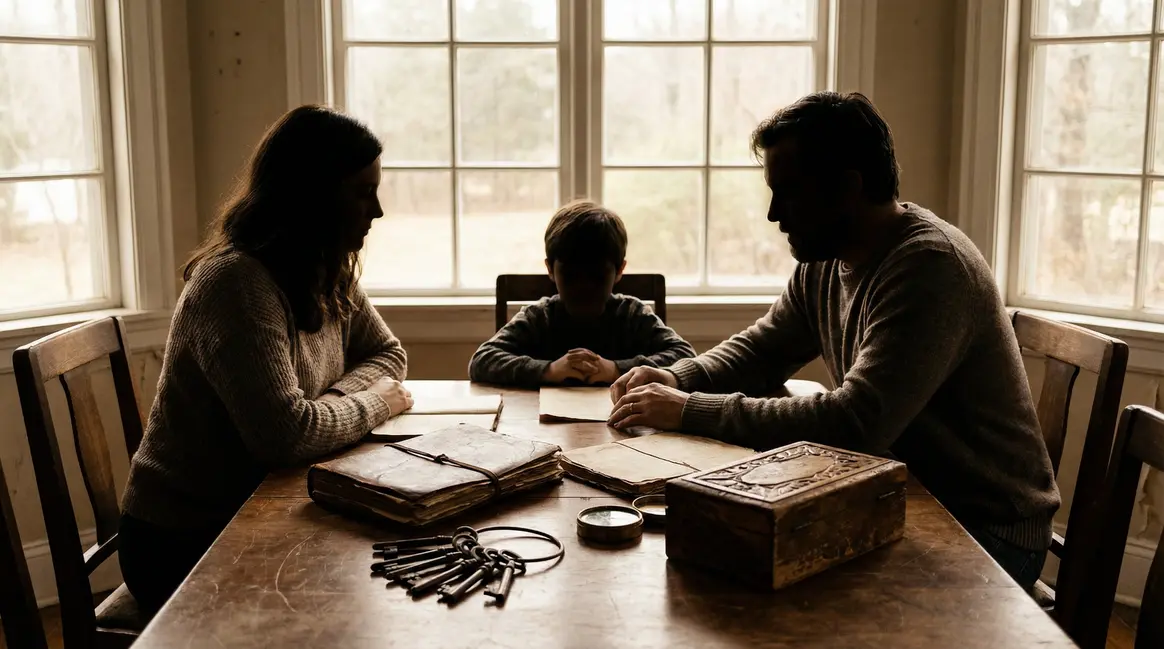 famille autour table héritage