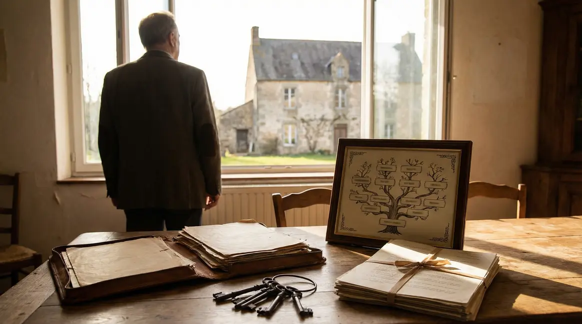 silhouette adulte maison héritage dossier transmission succession fiscale
