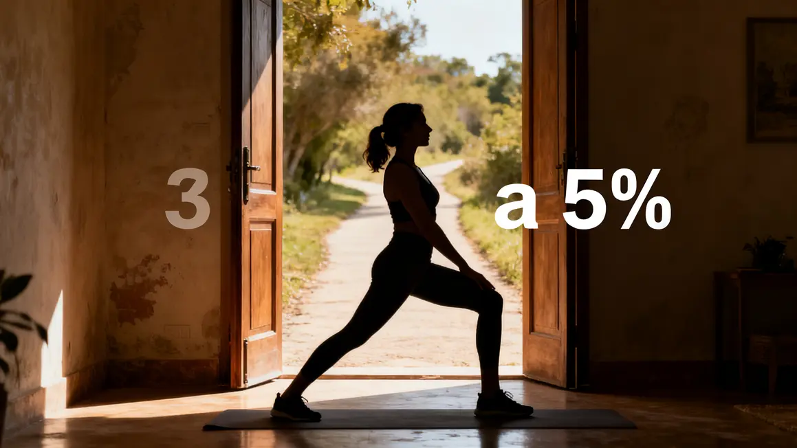 Femme trente ans étirement perte musculaire 3-5 pourcent