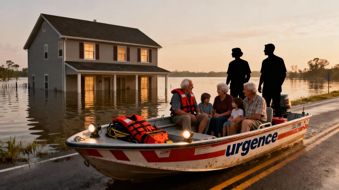 Évacuation seniors familles inondations Bretagne sud-est
