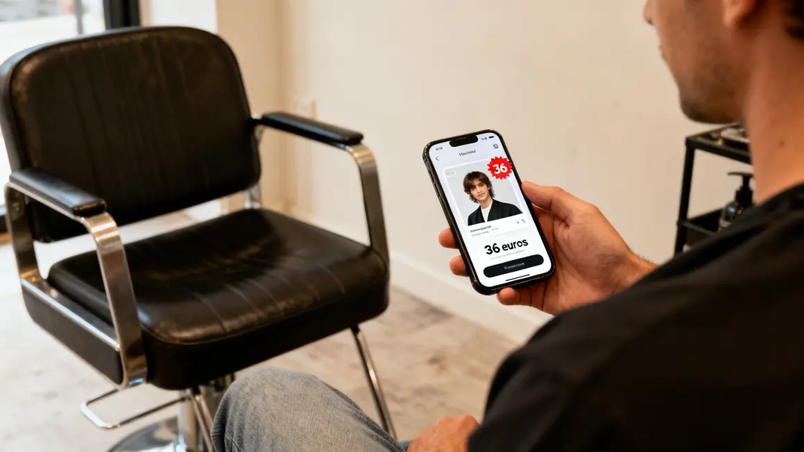Appli coiffure offre 36 euros fauteuils vides
