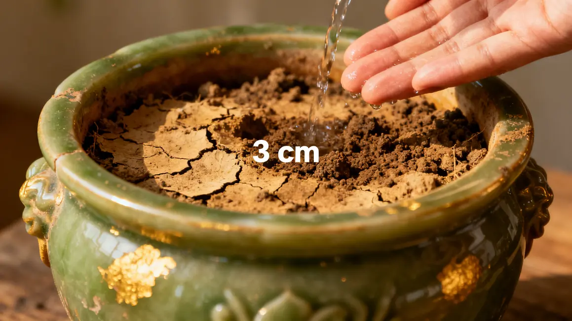 arrosage plante de jade vérification terreau sec 3 cm