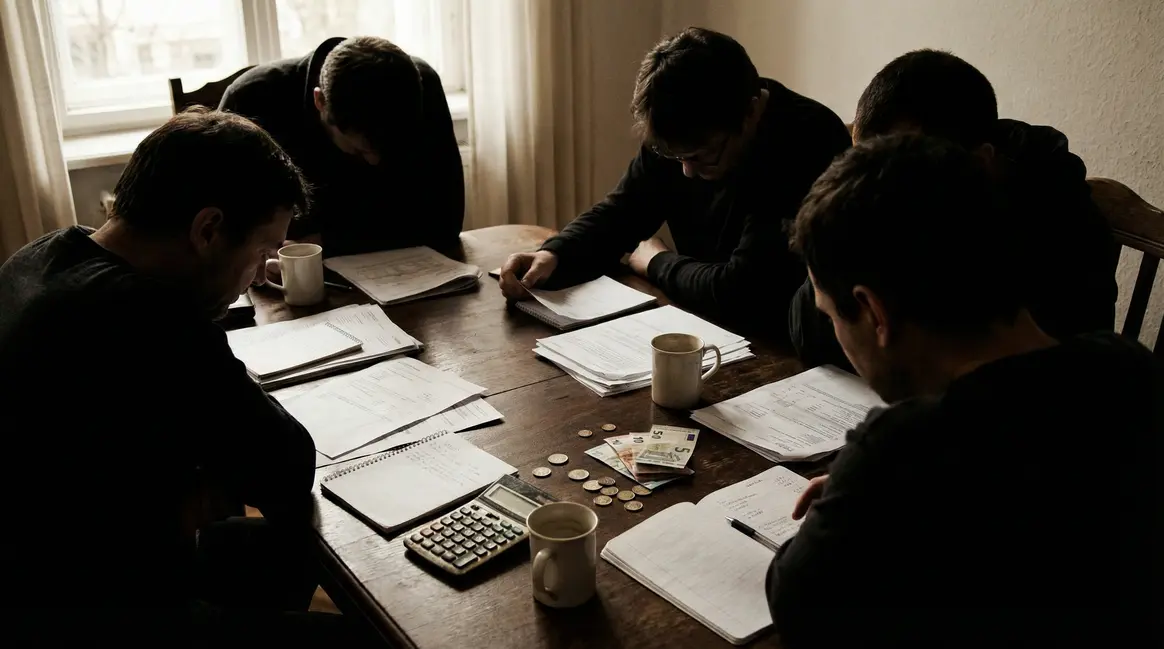 famille préoccupée assurance vie table