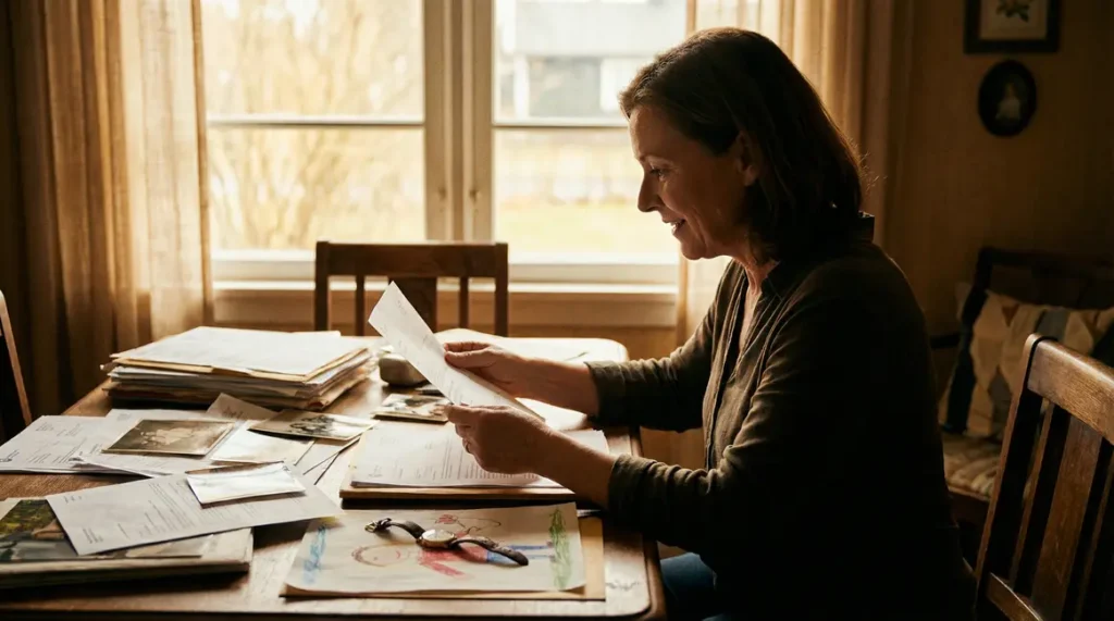 Femme retraitée découvrant ses trimestres retraite AVPF
