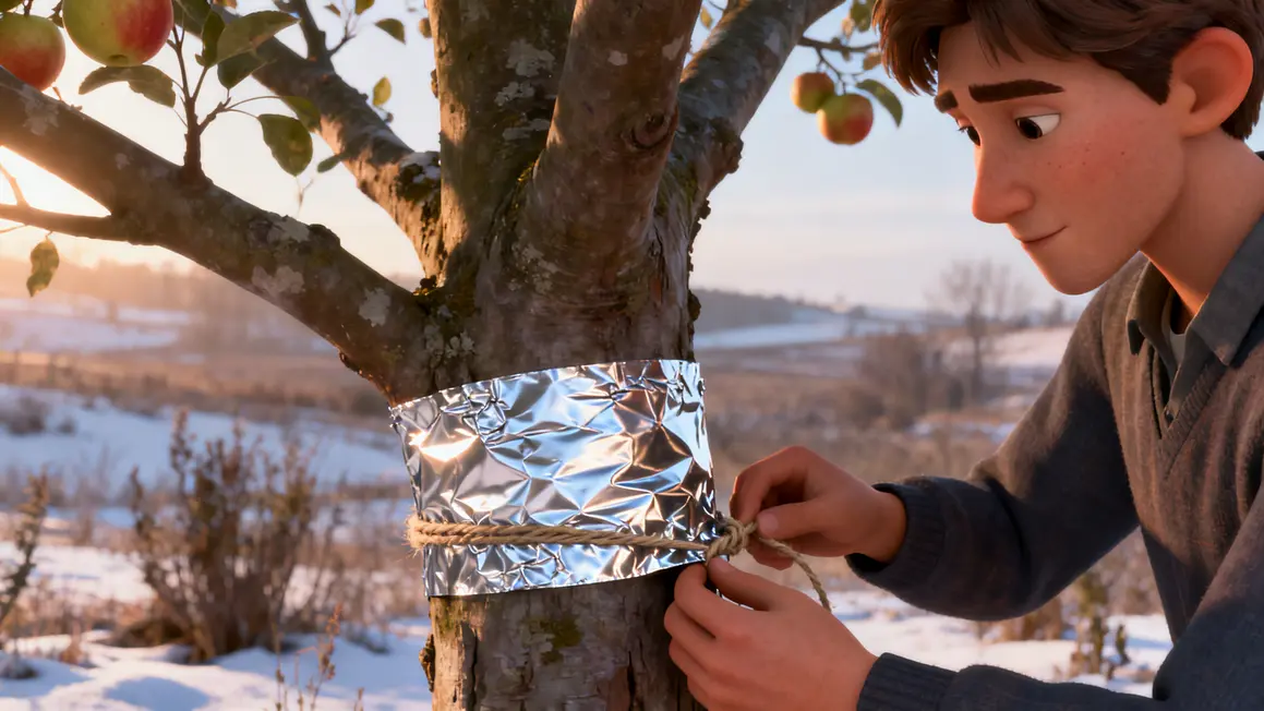 arbre fruitier bande aluminium protection gel