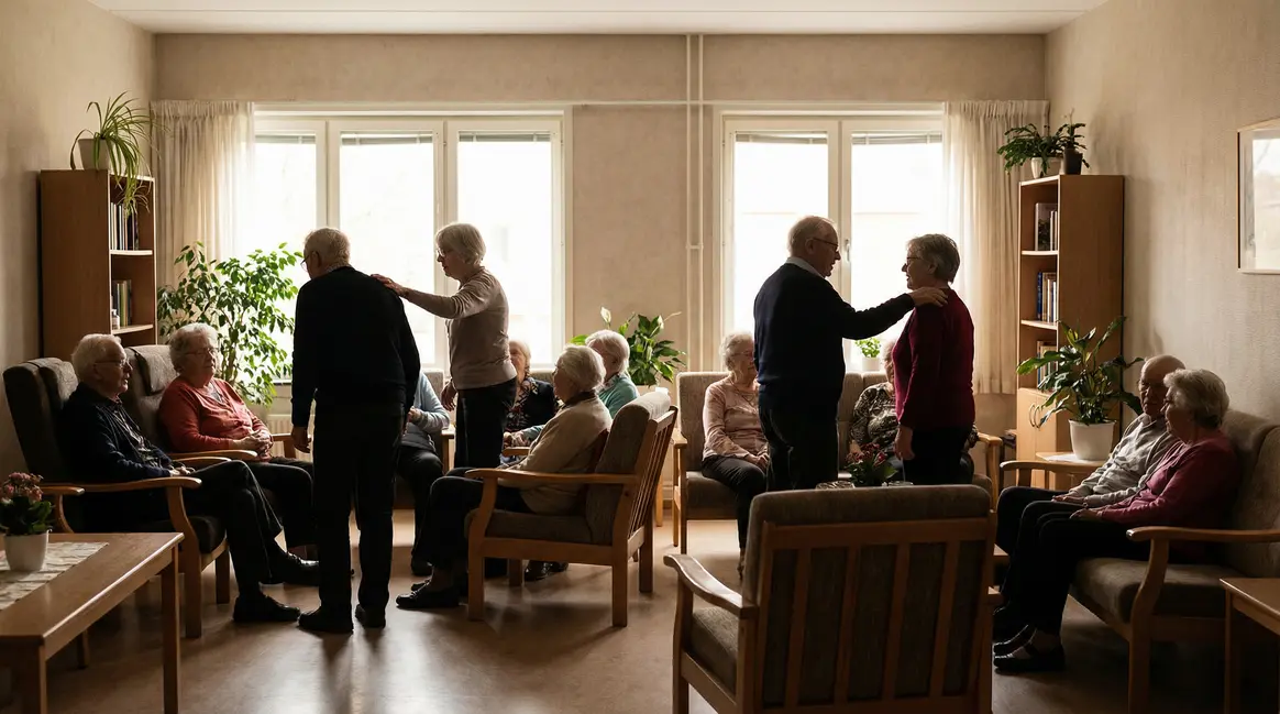 Salle commune résidence seniors atelier massage bien-être