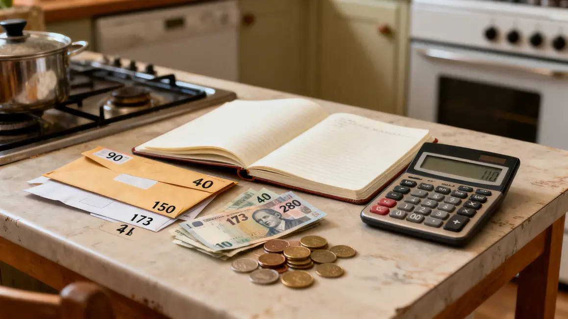 calcul budget retraite carnet enveloppes cuisine