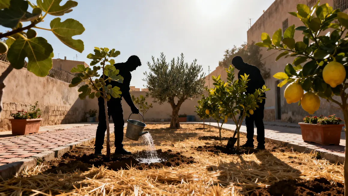 Planter figuiers oliviers citronniers urbain