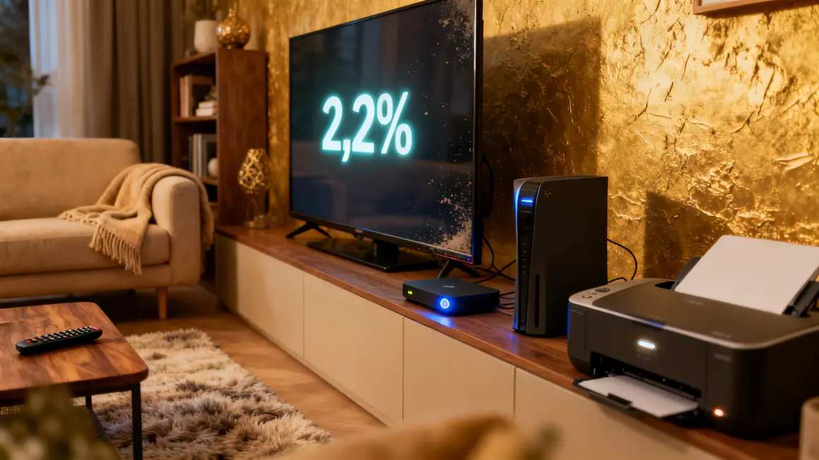 Salon box Internet consommation électrique 2,2%