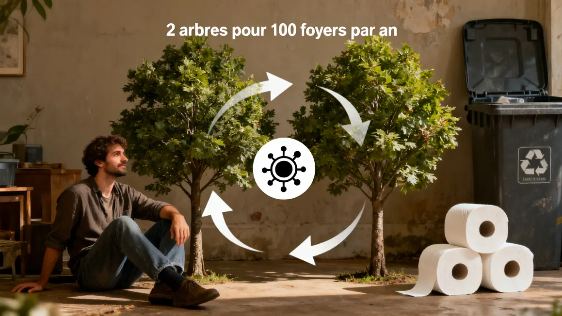 impact ecologique essuie-tout arbres carbone dechets cycle