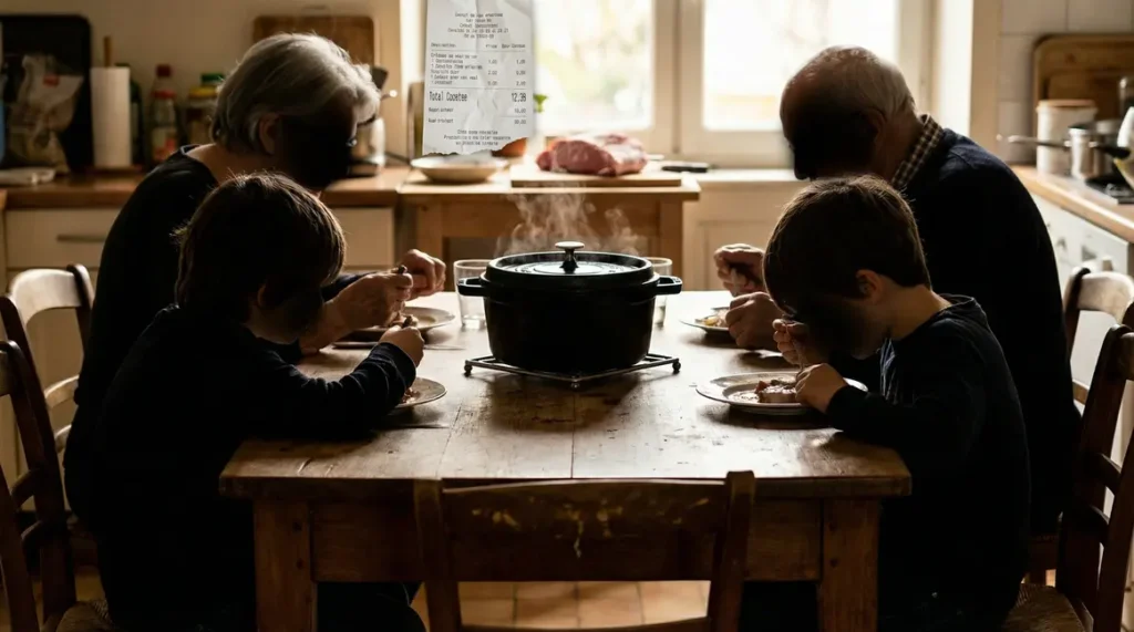 Famille cuisine blanquette de veau ticket