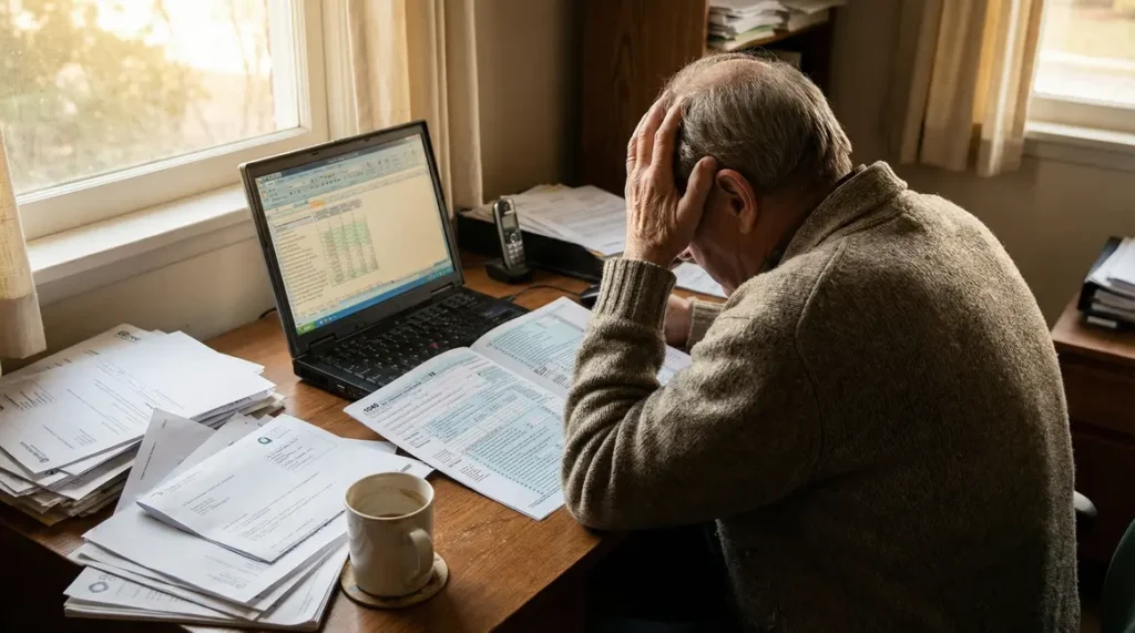 Retraité déclare ses impôts case 7AC formulaires syndicaux
