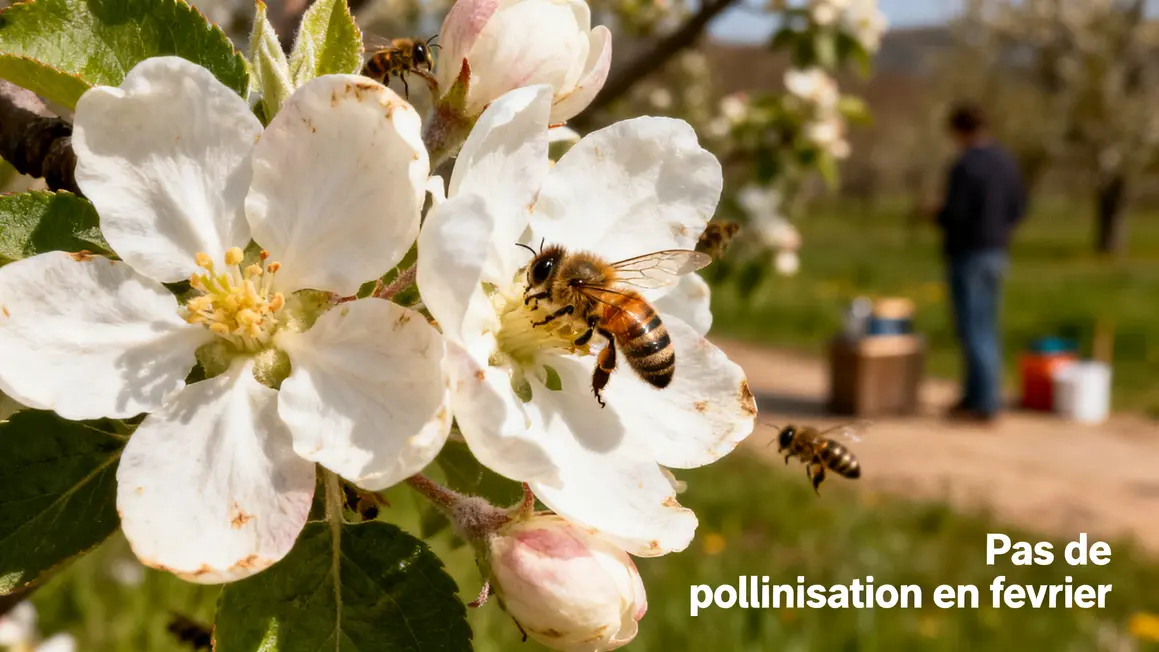fleurs fruitiers absence abeilles pollinisation