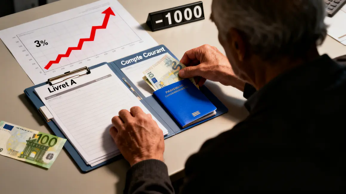 Placement Livret A seniors graphique baisse