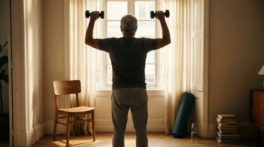 exercice bras tonification salon mature confiance