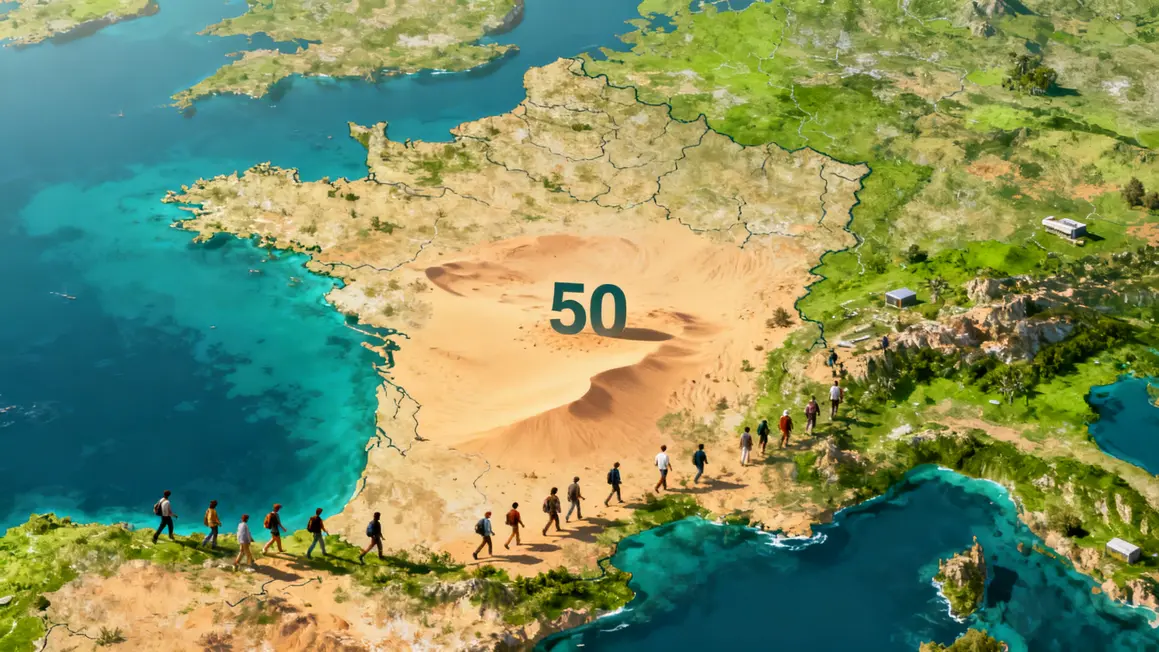 France au bord d’une mer intérieure, migrants vers côtes