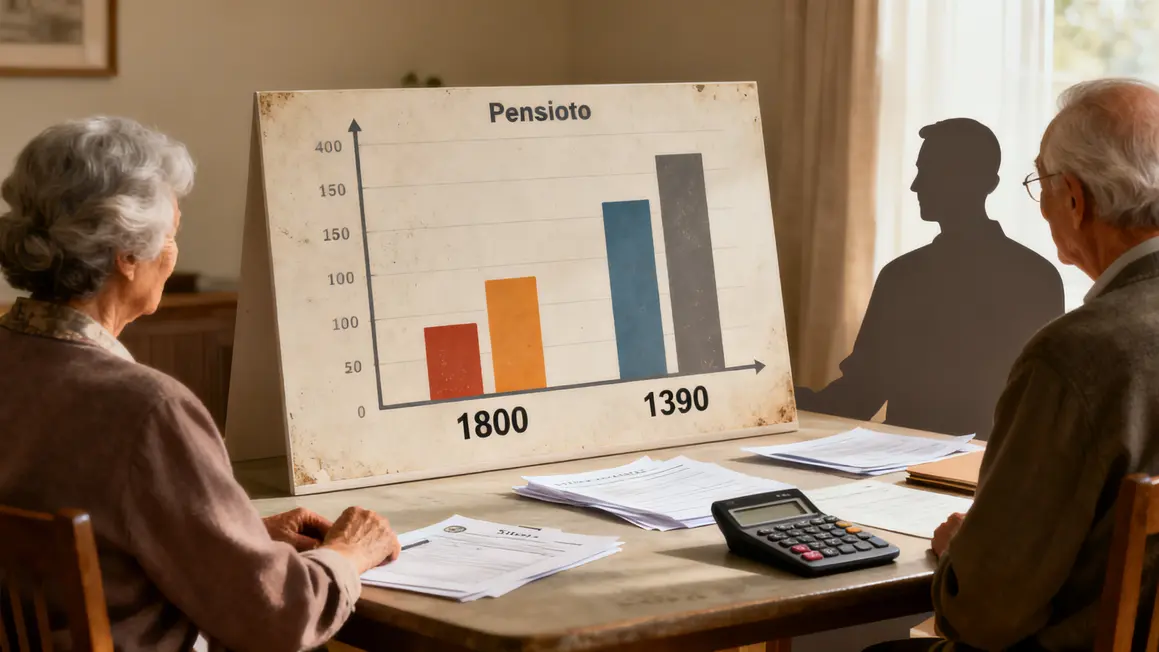 Graphique montants pension moyenne retraite France seniors