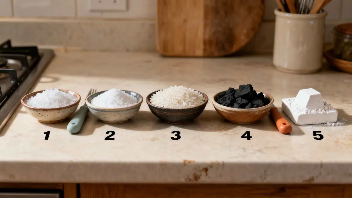 astuces naturelles humidite bols sel riz charbon
