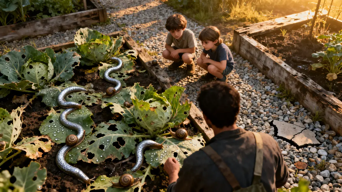 jardinier potager limaces matin
