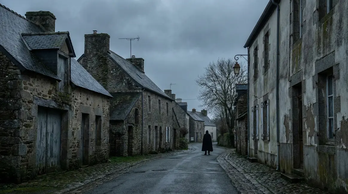 rue de village français inquiétude maladie de Charcot