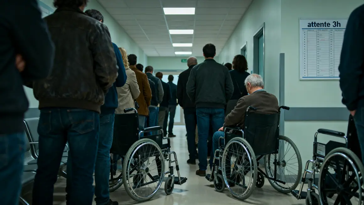 salle d’attente débordée maladie de Charcot