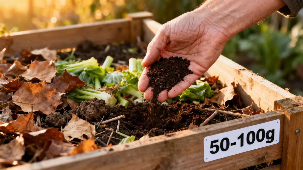 Marc de cafe ajoute au compost 50 100g