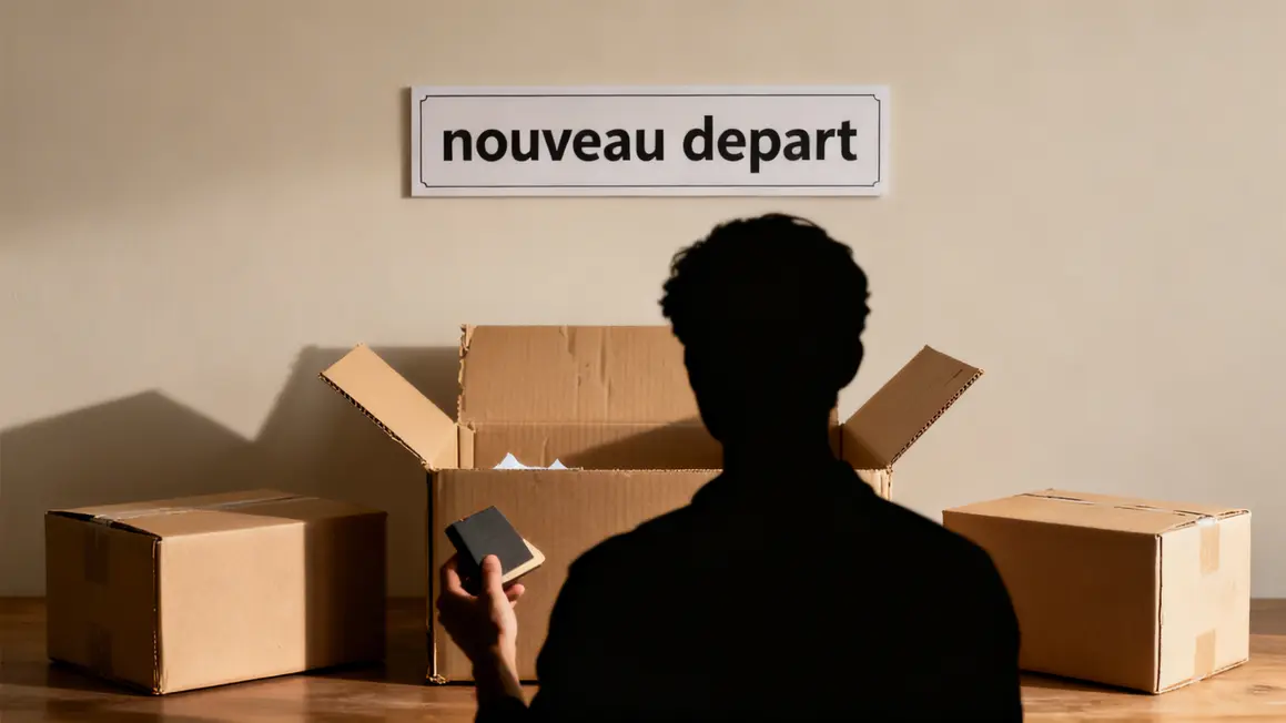 Tri maison décision objet Move Out boîtes visibles