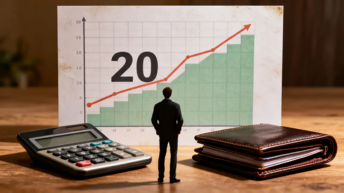 Graphique calcul retraite réforme 20 euros