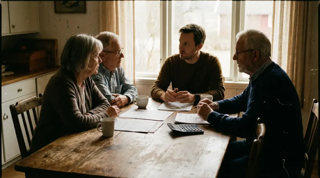 Discussion obligation alimentaire adulte famille