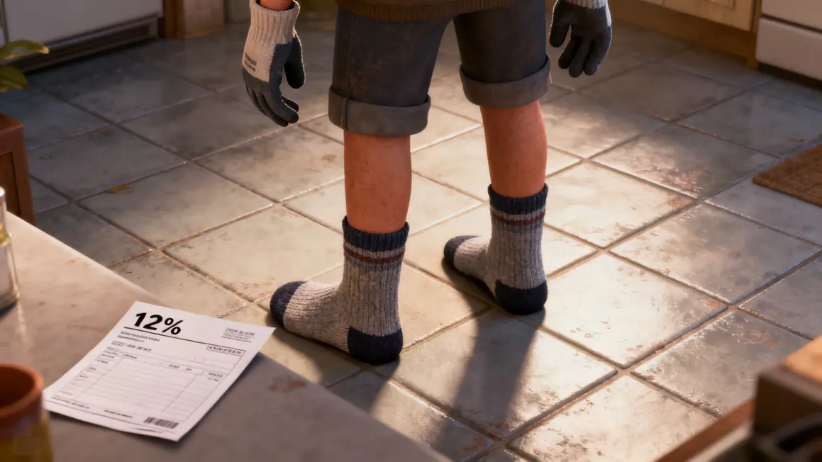 Chaussettes carrelage facture pertes thermiques