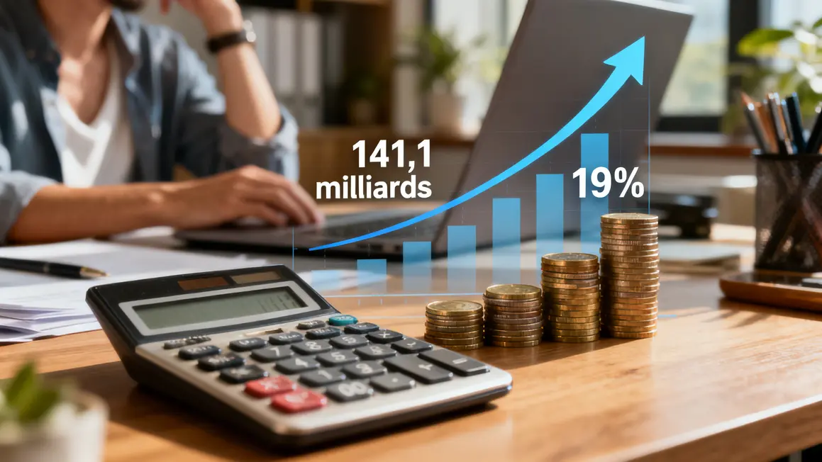bureau piles graphiques chiffres PER 2026