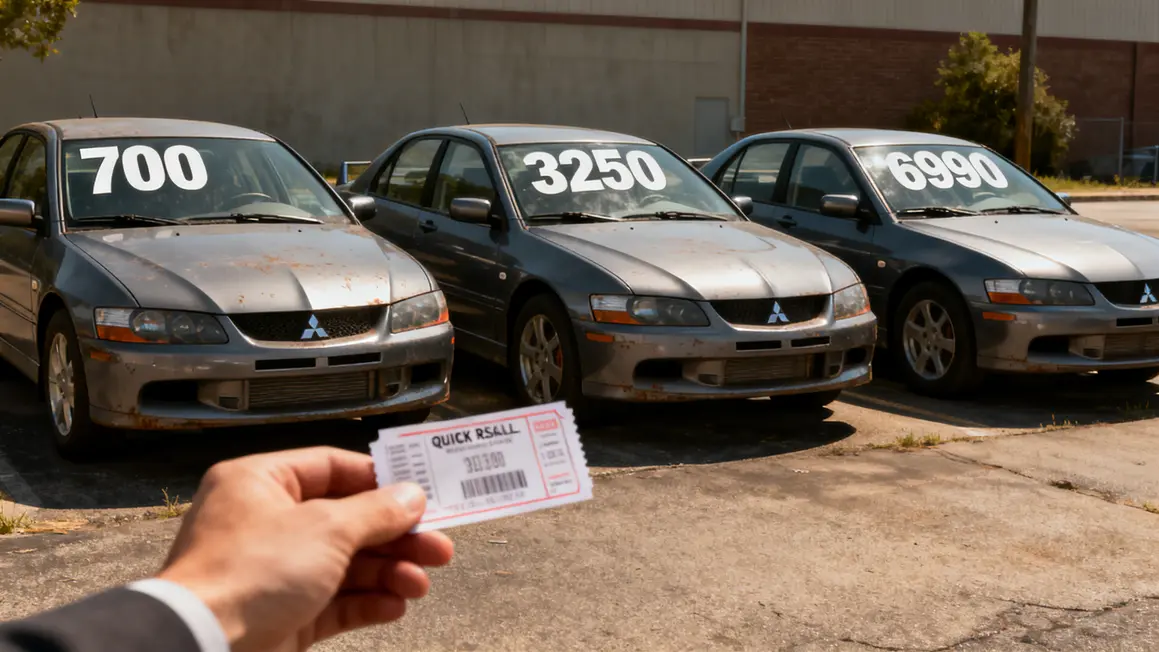 Voiture revente rapide avec prix et contravention