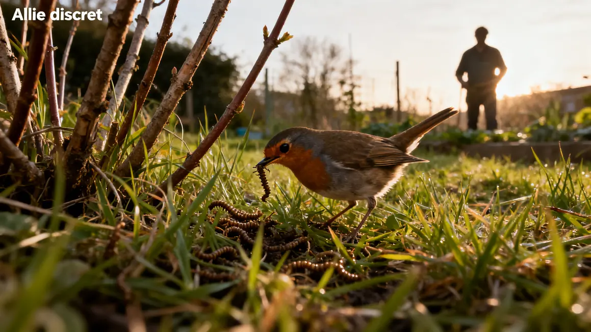 Rouge gorge chasse allié jardin naturel