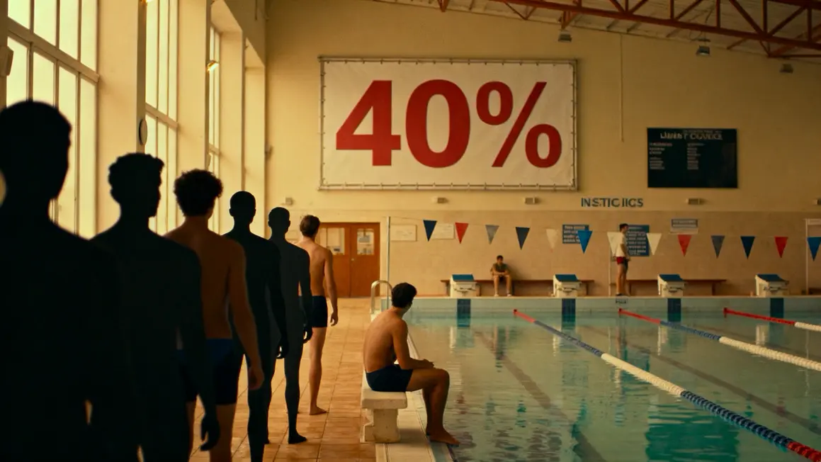 File inscription piscine 40 pourcent hausse France