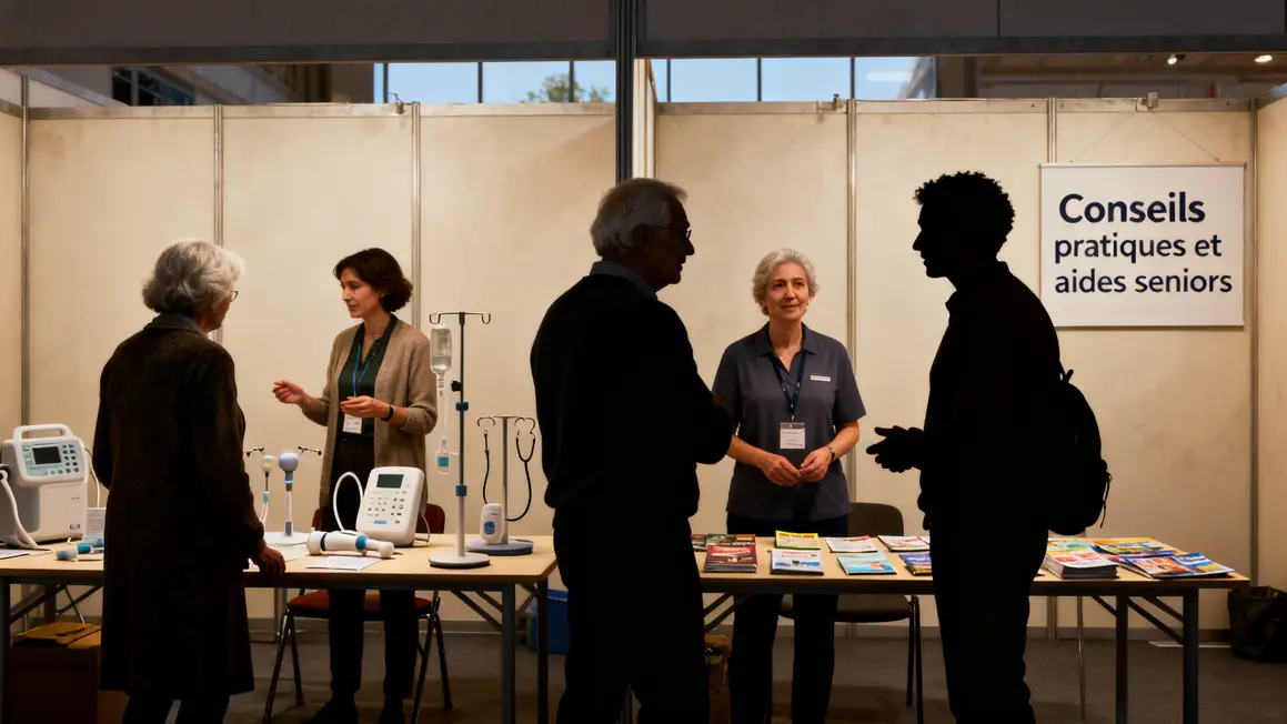 Stand conseils pratiques au salon seniors aidants Saint-Malo