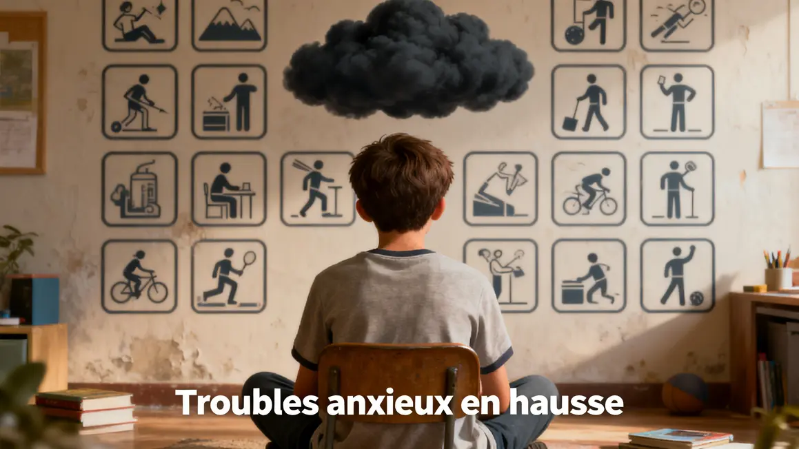 Troubles anxieux hausse ado photoréalisme