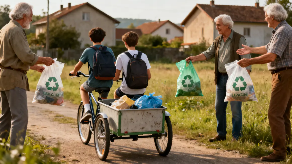 adolescents remorque seniors entraide