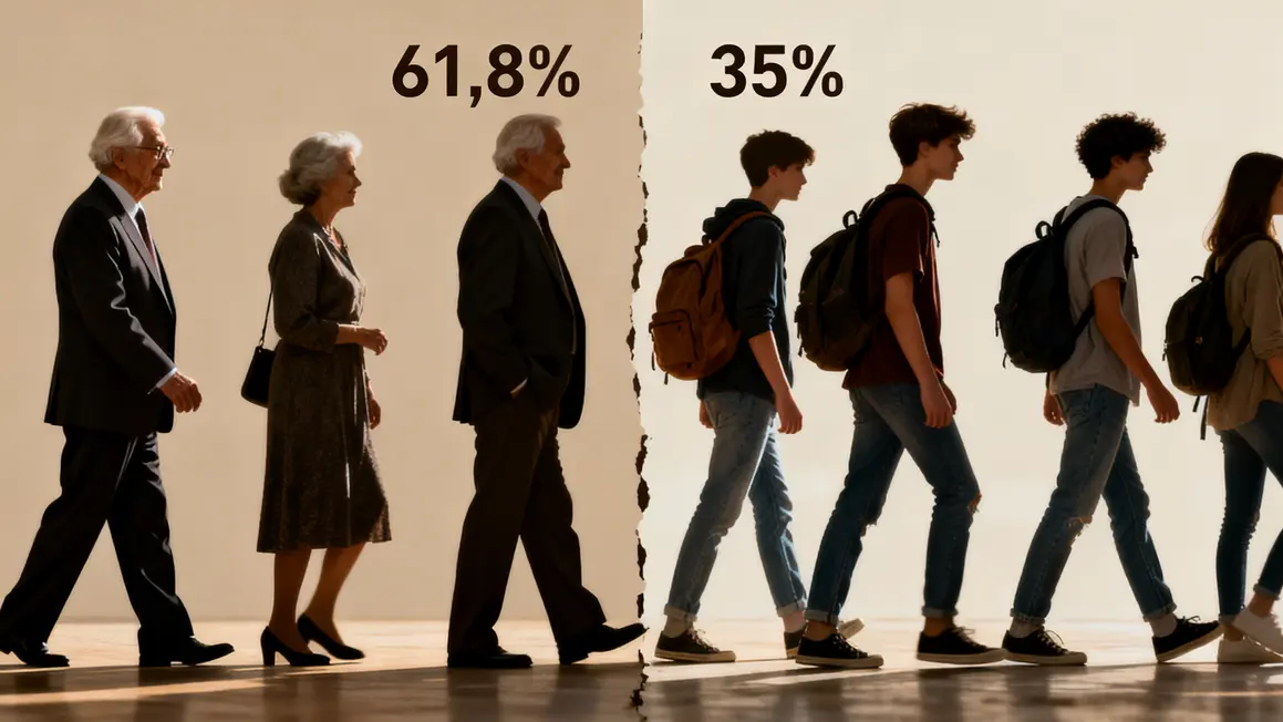 seniors jeunes ecart emploi