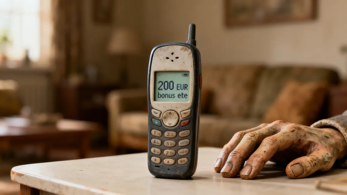 Message prime ete Agirc Arrco sur vieux telephone
