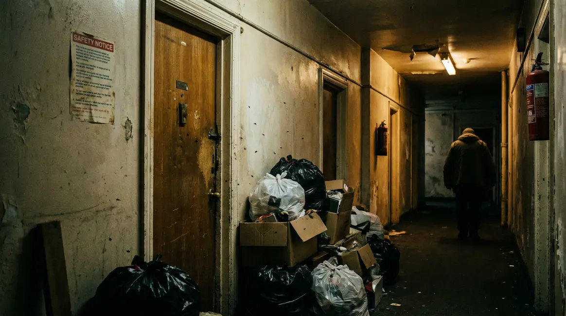 porte palière immeuble collectif syndrome de diogène