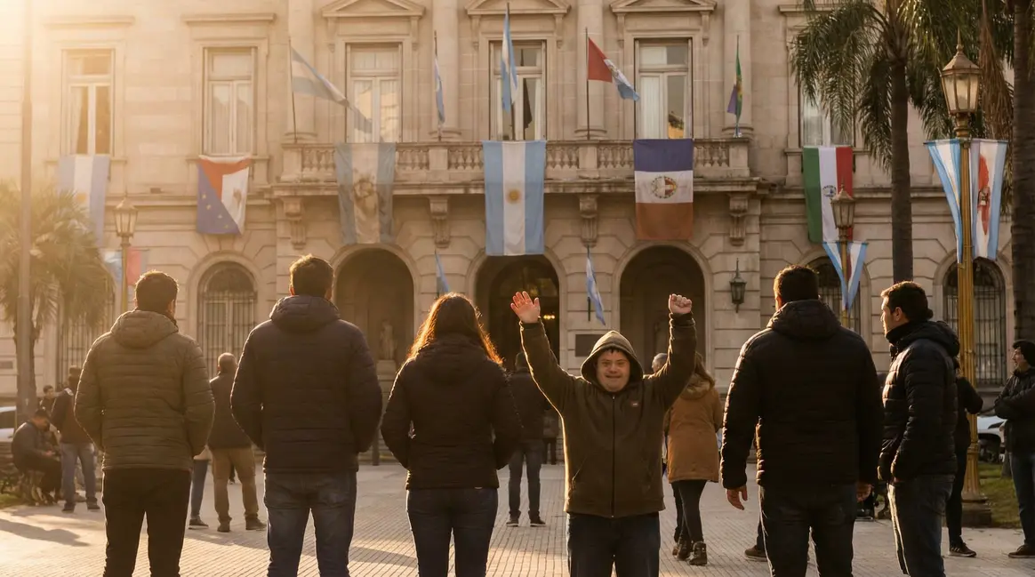 Première retraite officielle syndrome de Down en Argentine devant tribunal