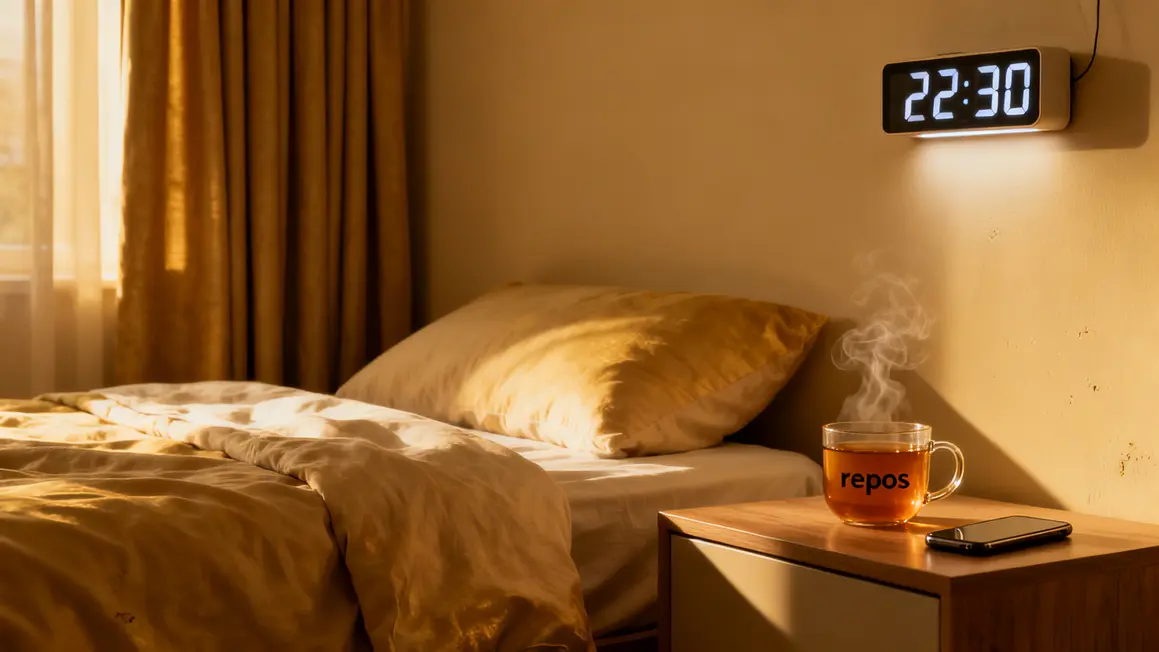 lit range tisane calme telephone eteint repos