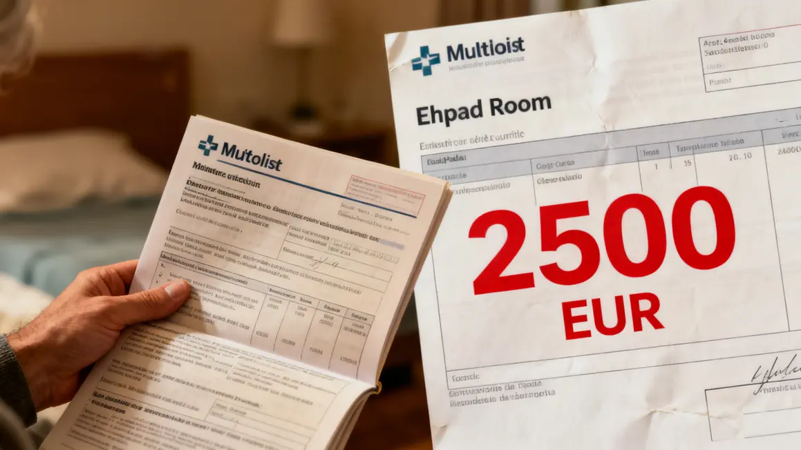 Contrat mutuelle et facture Ehpad 2500 euros