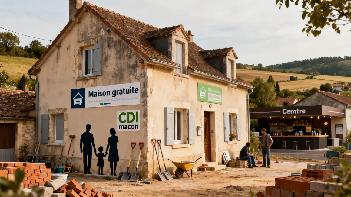 Maison rénovée CDI maçon famille Arenillas bar-centre