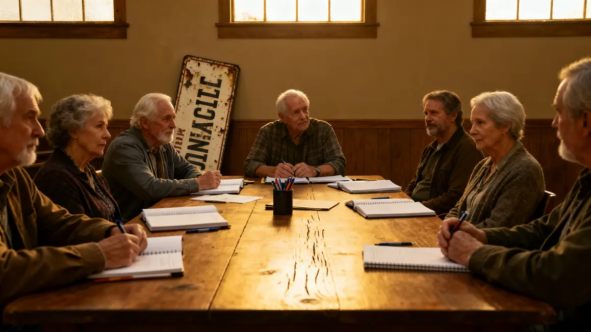 Seniors reunis atelier anti-arnaque salle mairie plumelin