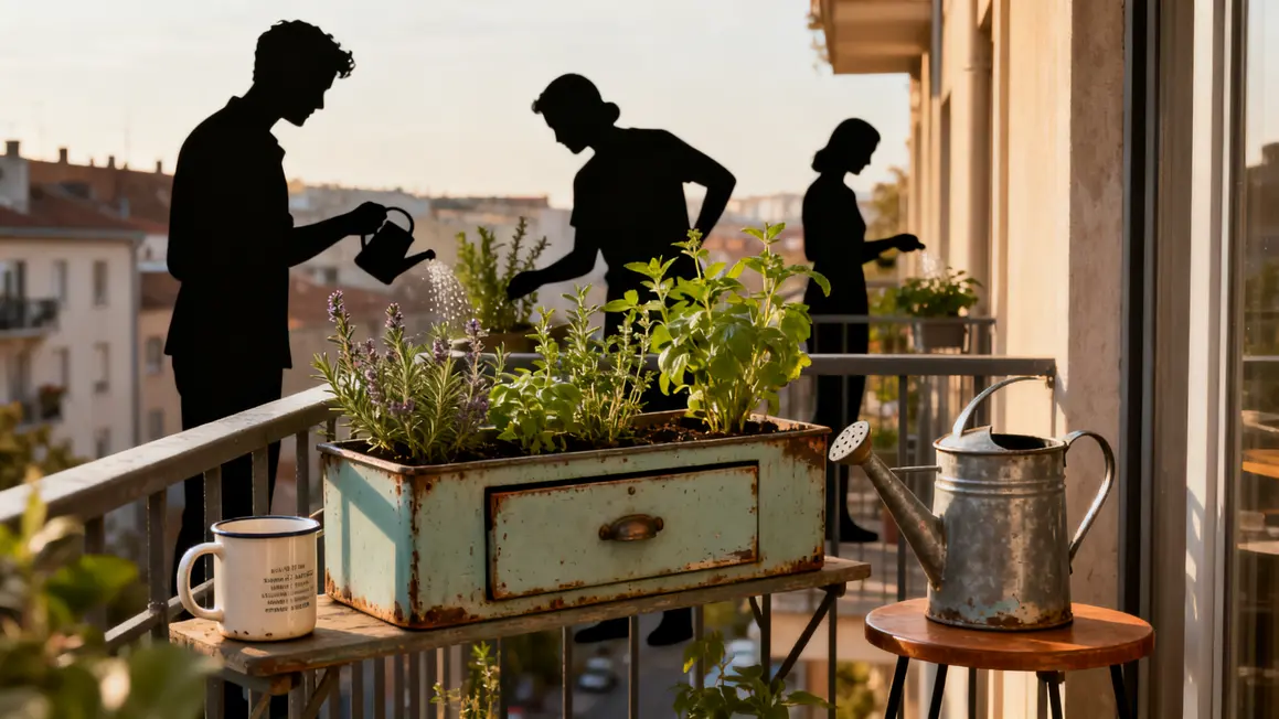 balcon urbain pots recyclage fete des plantes