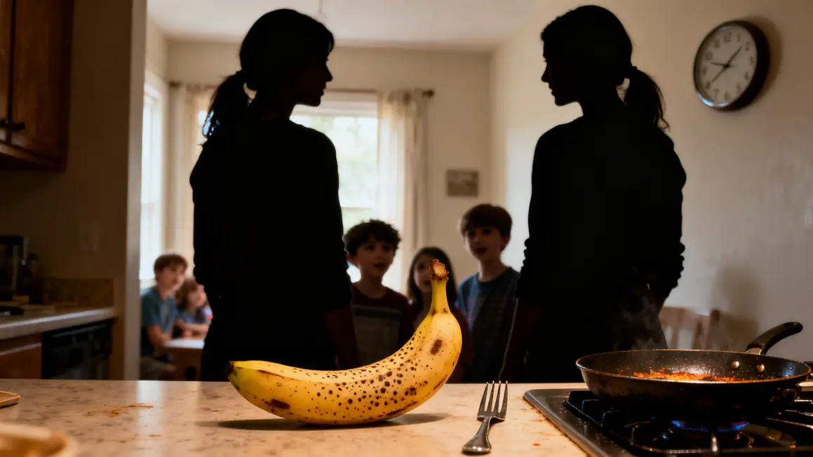 Femmes utilisant une banane mure anti gaspi