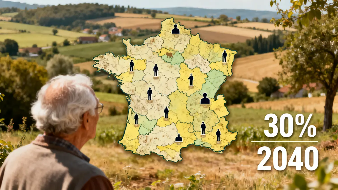 Carte rurales France part seniors 2040
